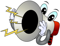 Cartoon megaphone